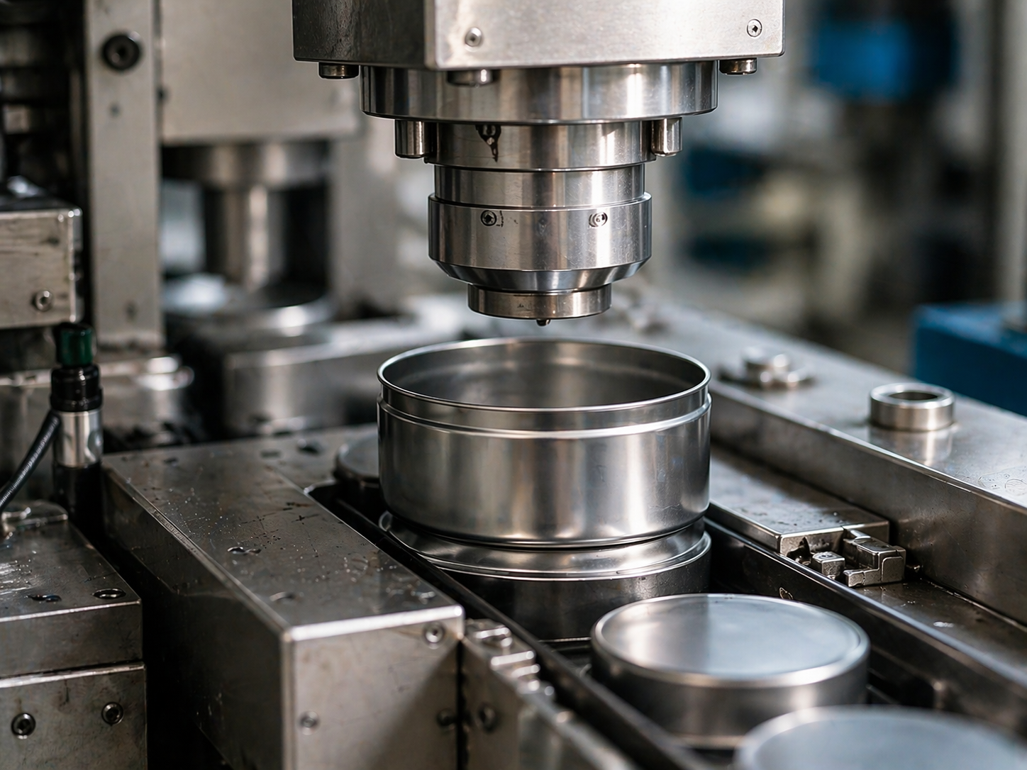 Tin packaging printing and finishing detail