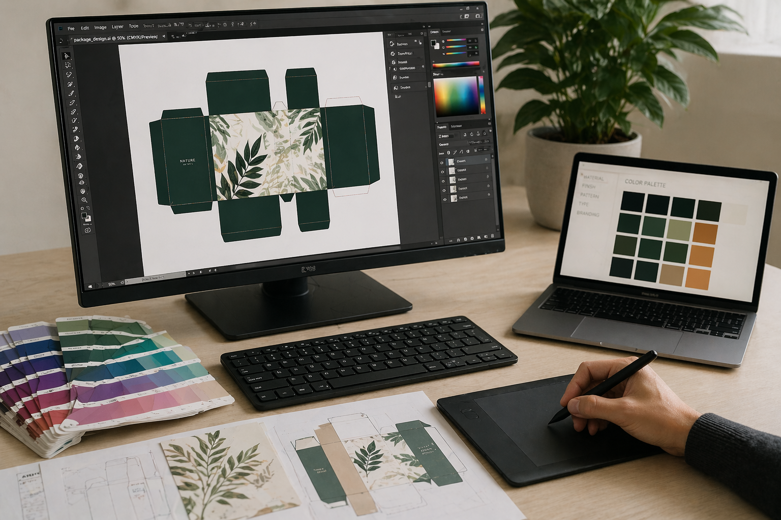 Artwork file preparation for packaging printing