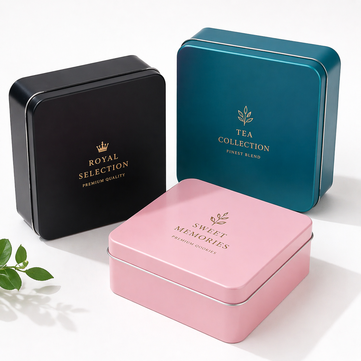 Square tin box -- custom OEM packaging