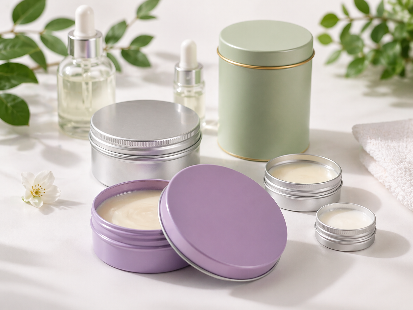 Cosmetic tin packaging -- custom OEM