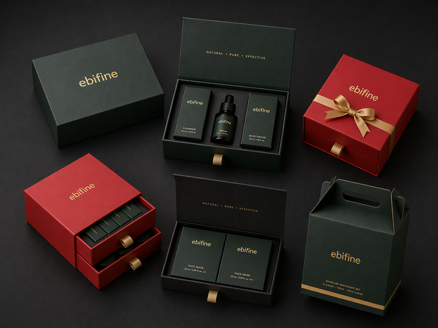 Multi-SKU and gift set packaging