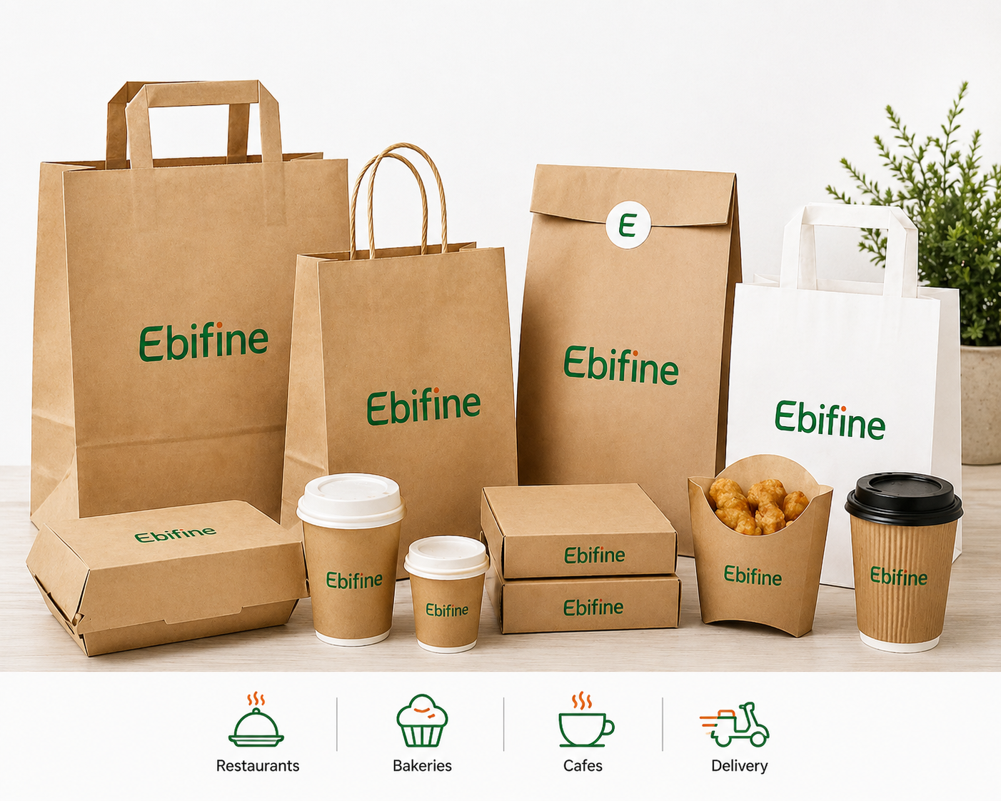 Custom Paper Bags for Restaurant and Food Service