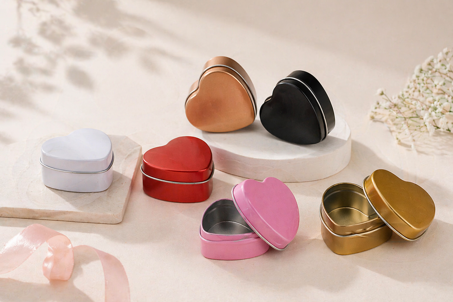 Heart tin box -- custom OEM packaging