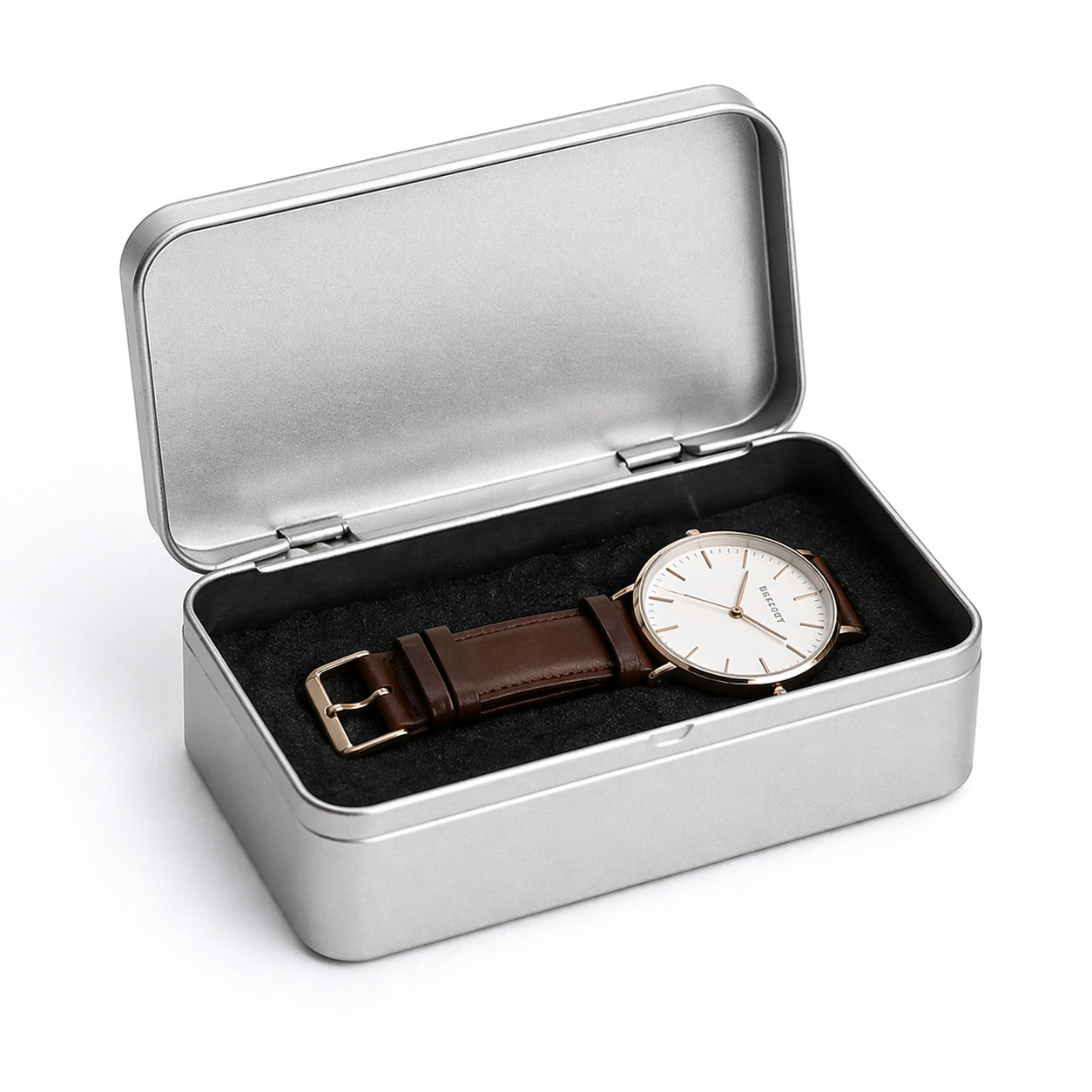 Hinged lid tin box -- custom OEM packaging