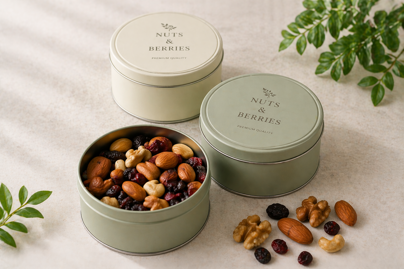 Custom food tin packaging for retail project