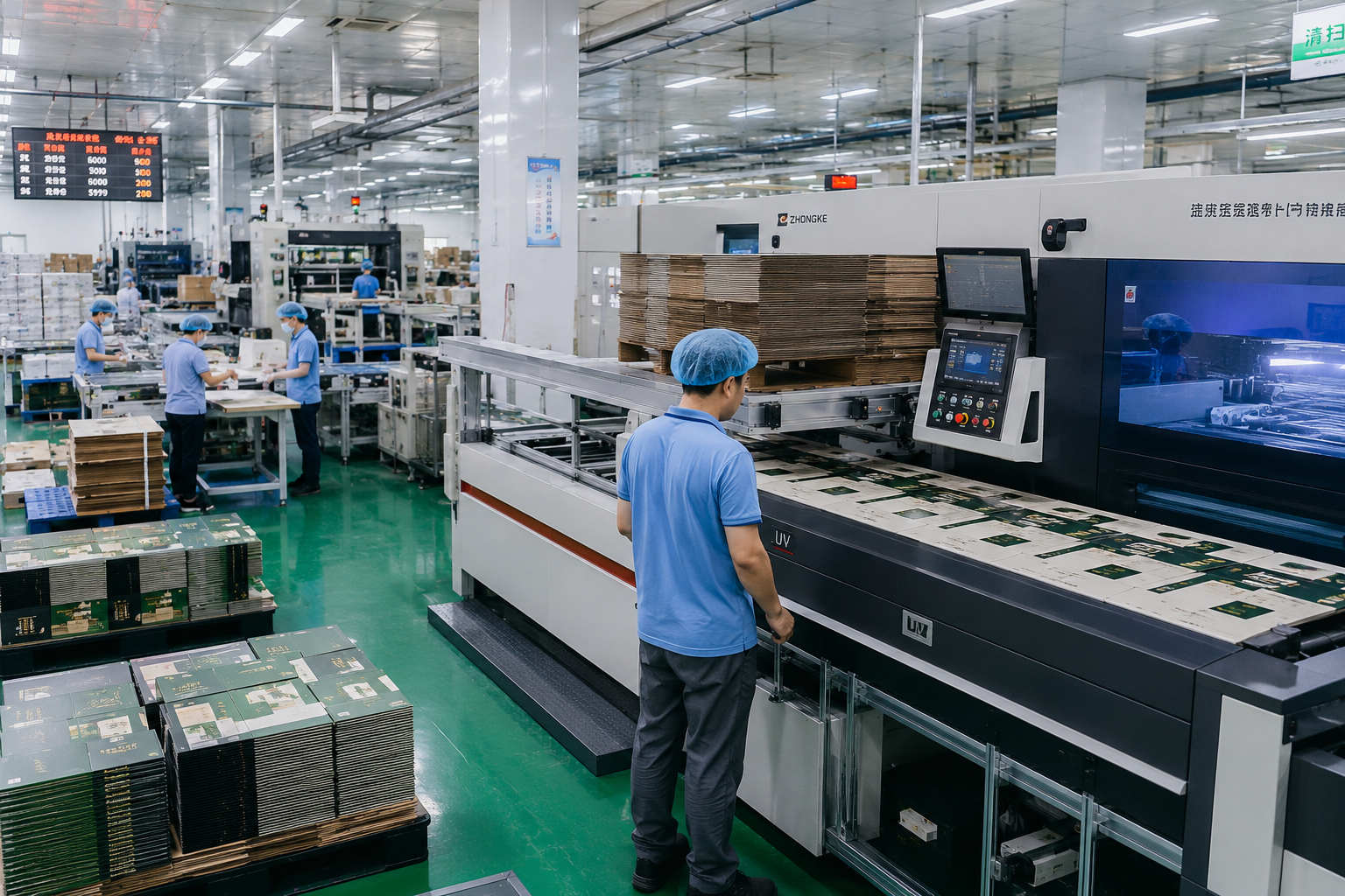 Packaging manufacturing production line