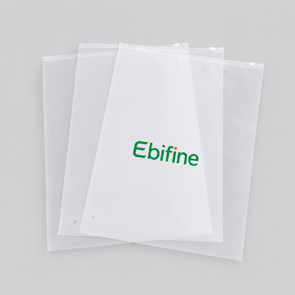 Custom Frosted Zipper Bag China Supplier