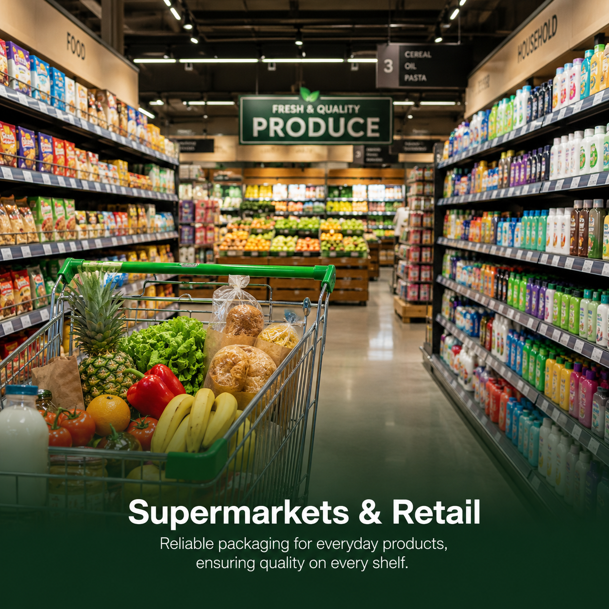 Supermarket food packaging supplier