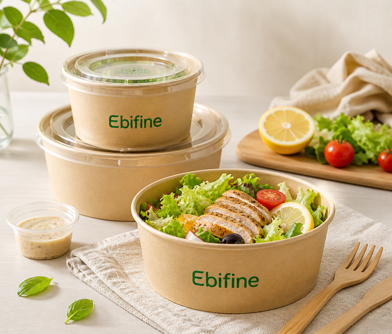 Takeaway salad bowls with lids wholesale