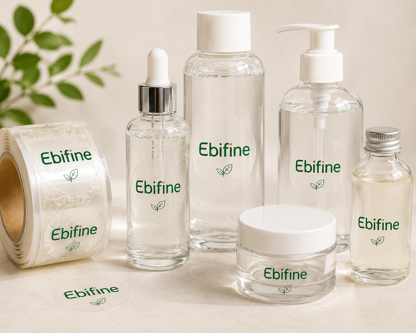 Transparent clear labels wholesale