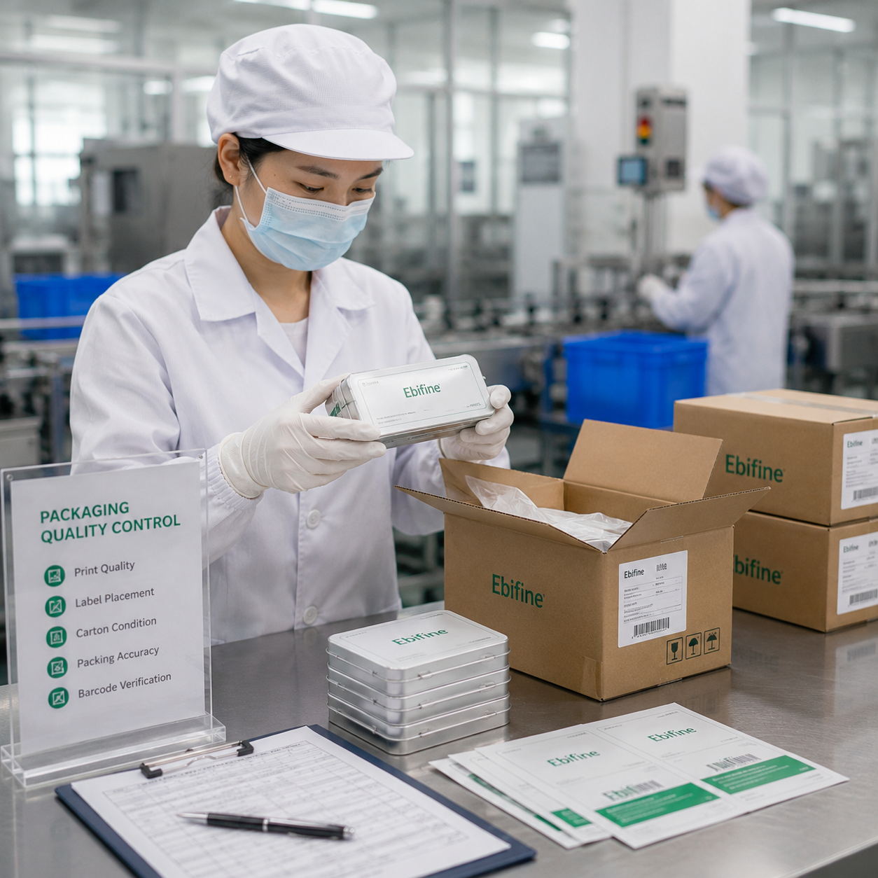 Small tin box quality control