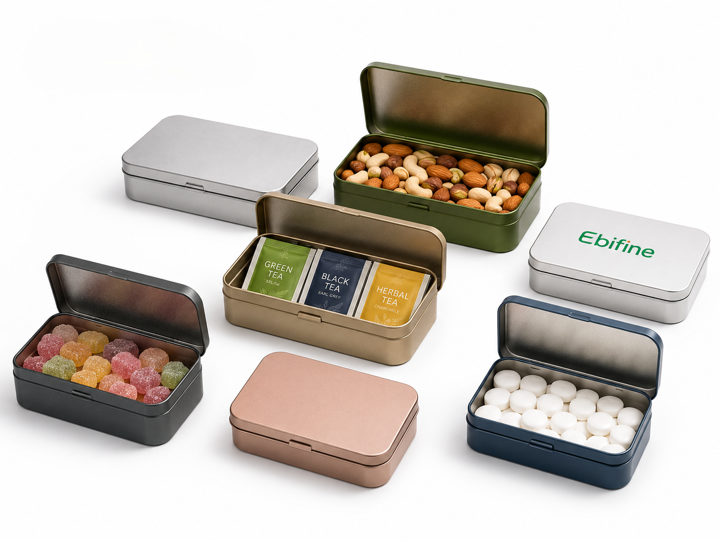 Hinged food tin packaging project