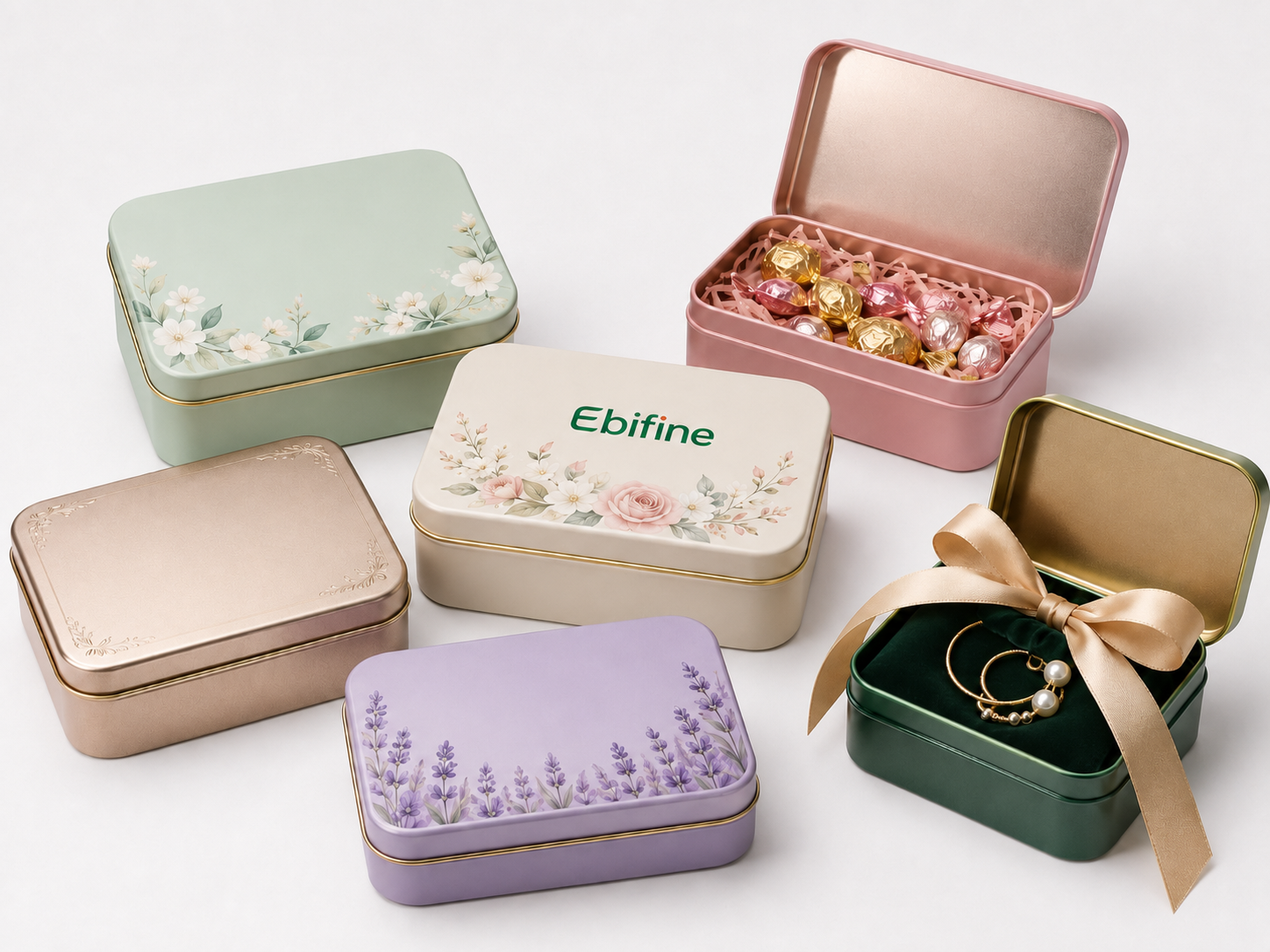 Hinged gift tin packaging project