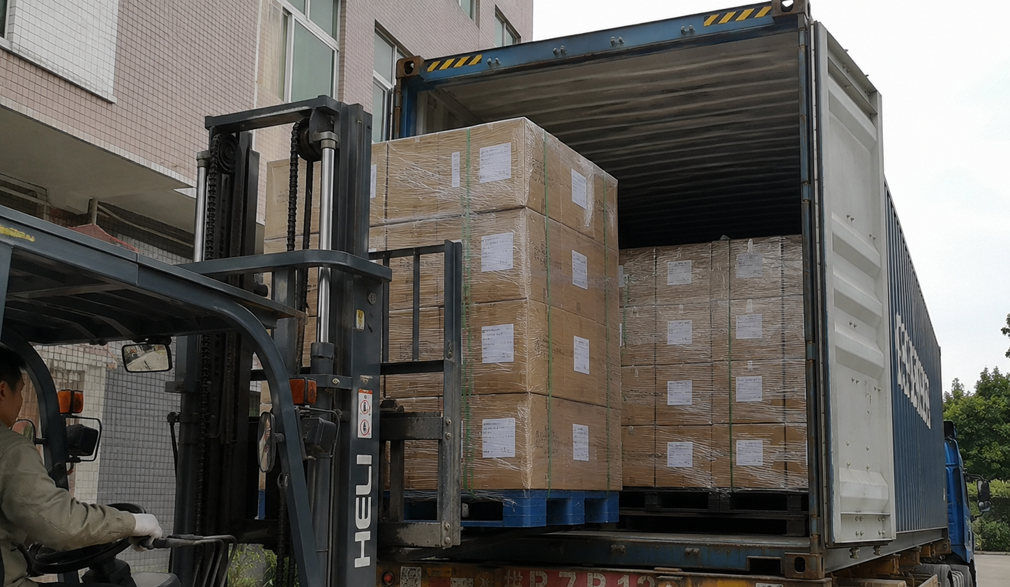 Window tin packaging ready for shipment