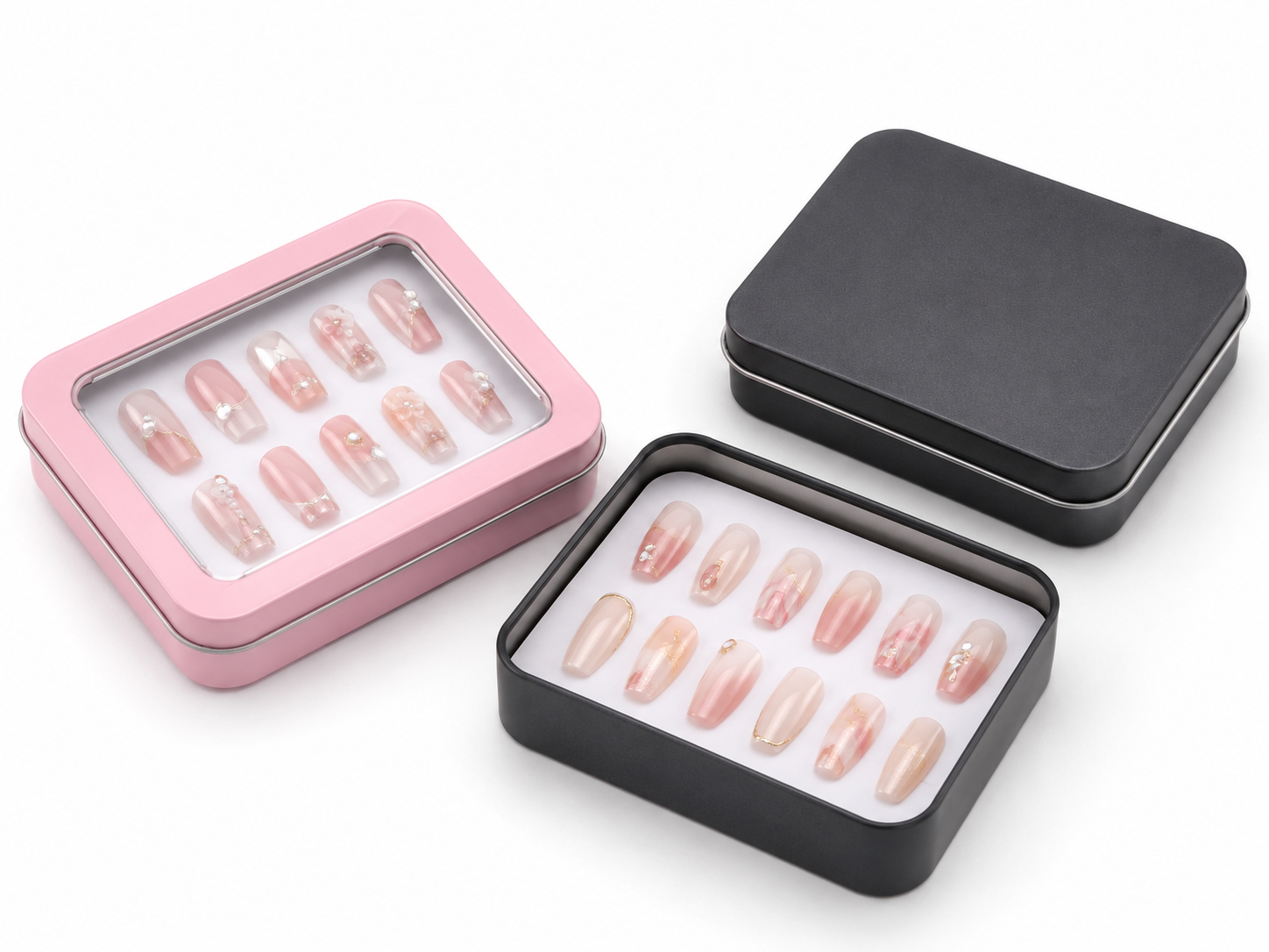 Clear lid tin box structure