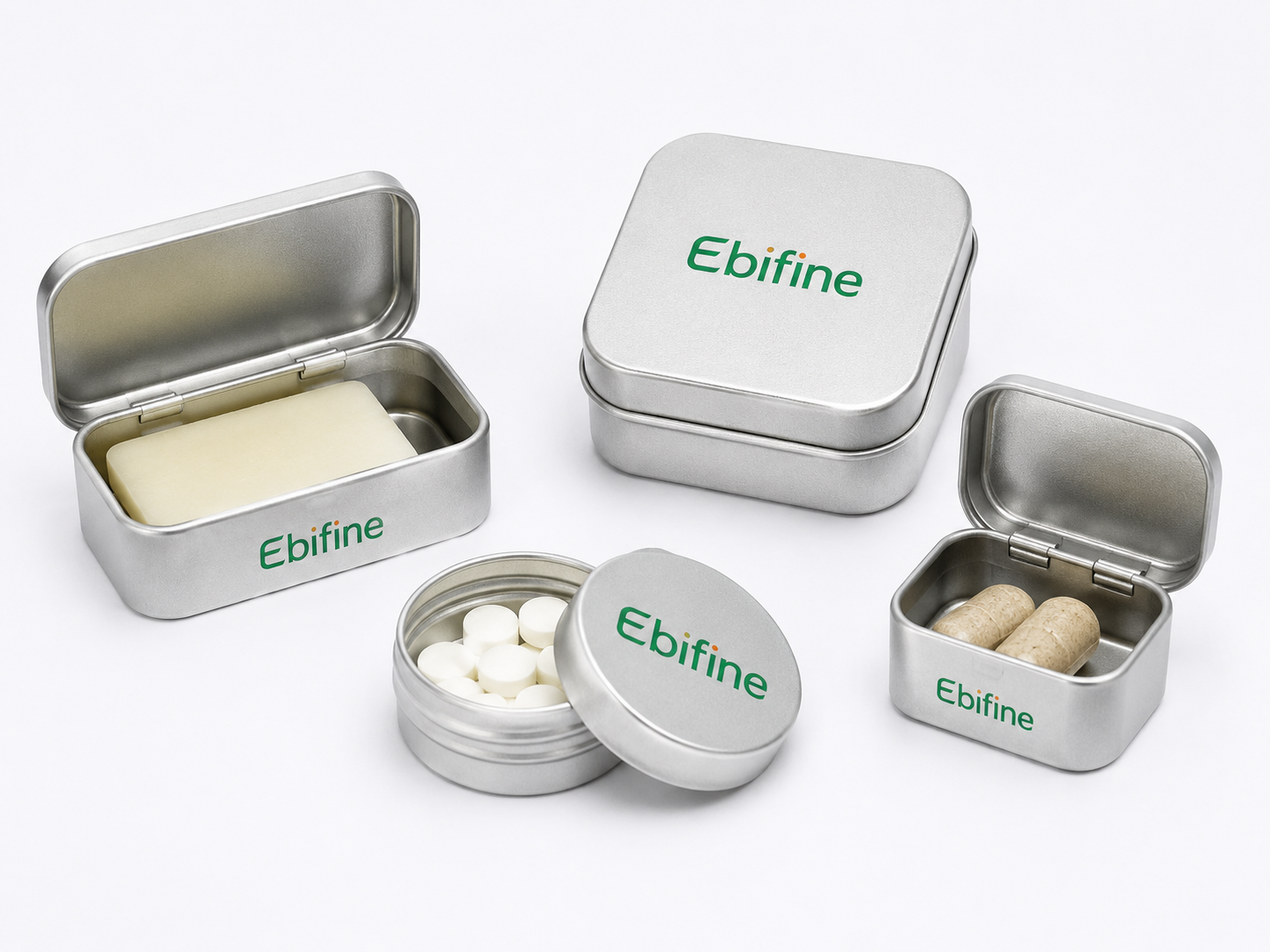 Sample tin boxes