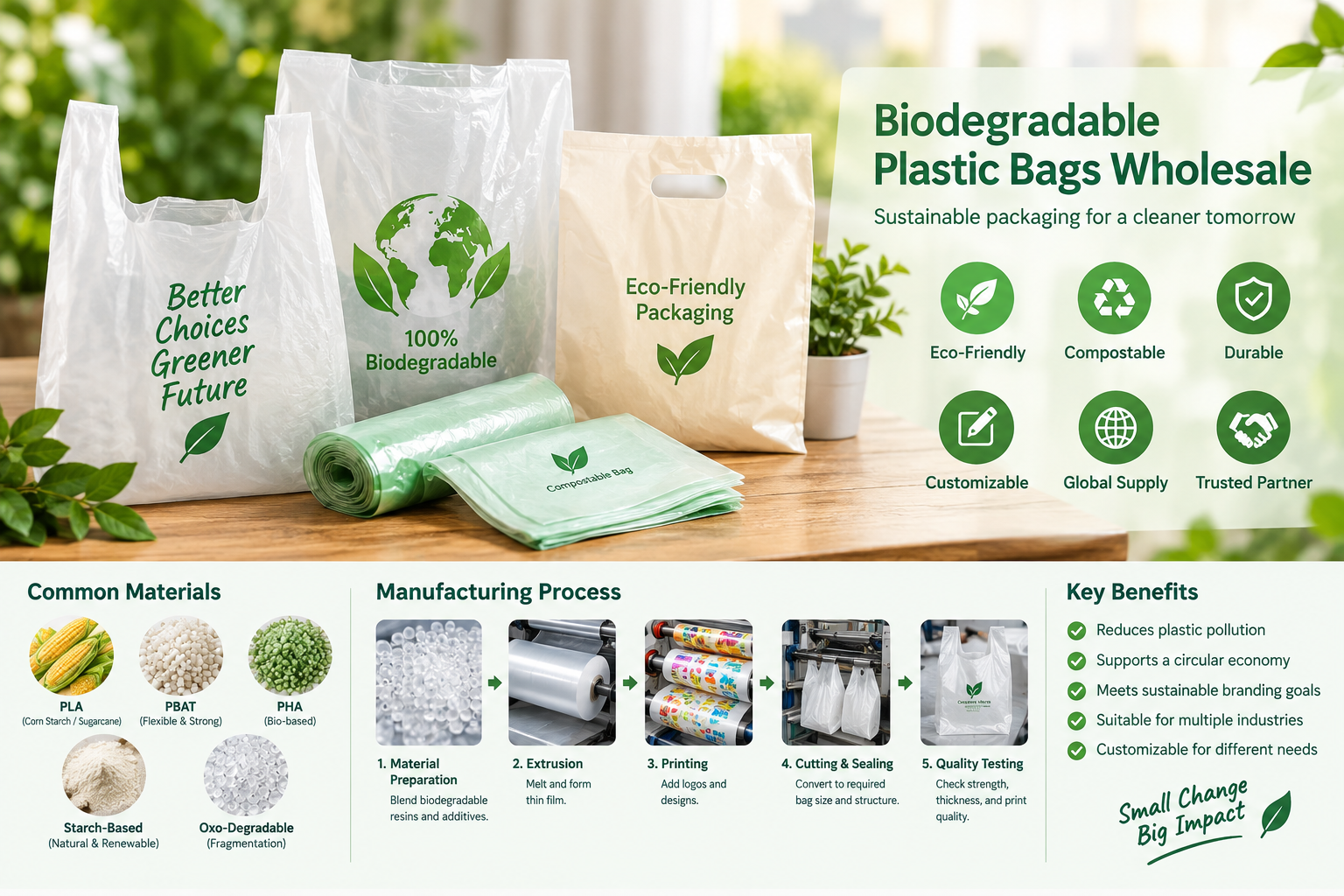Biodegradable Plastic Bags Wholesale