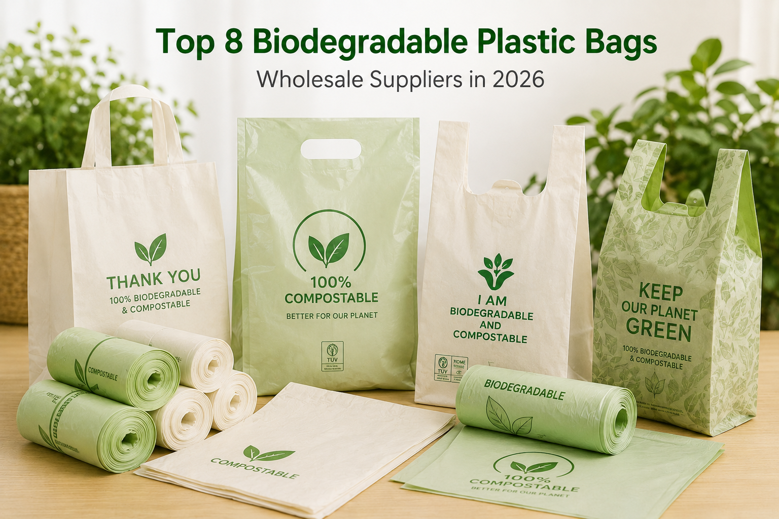 Top 8 Biodegradable Plastic Bags Wholesale Suppliers in 2026