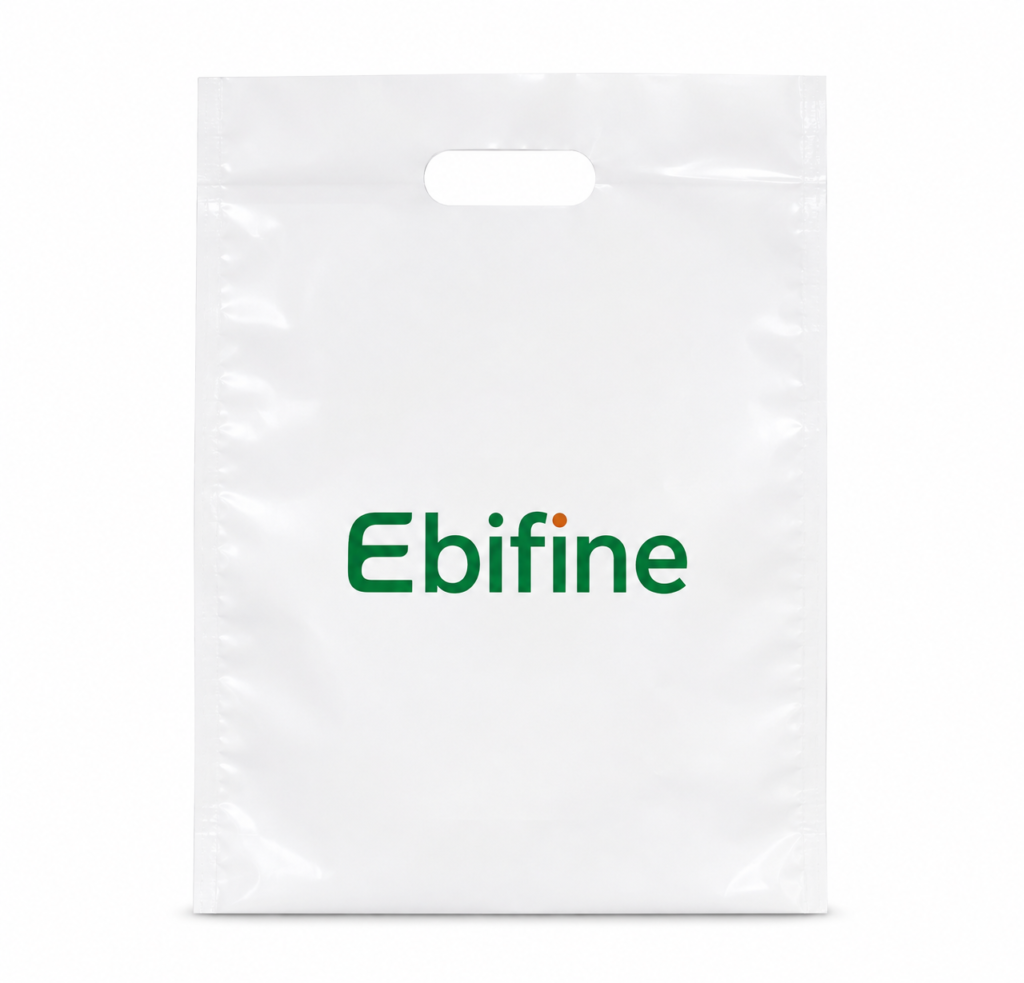 Custom Die Cut Handle Plastic Bag China Supplier