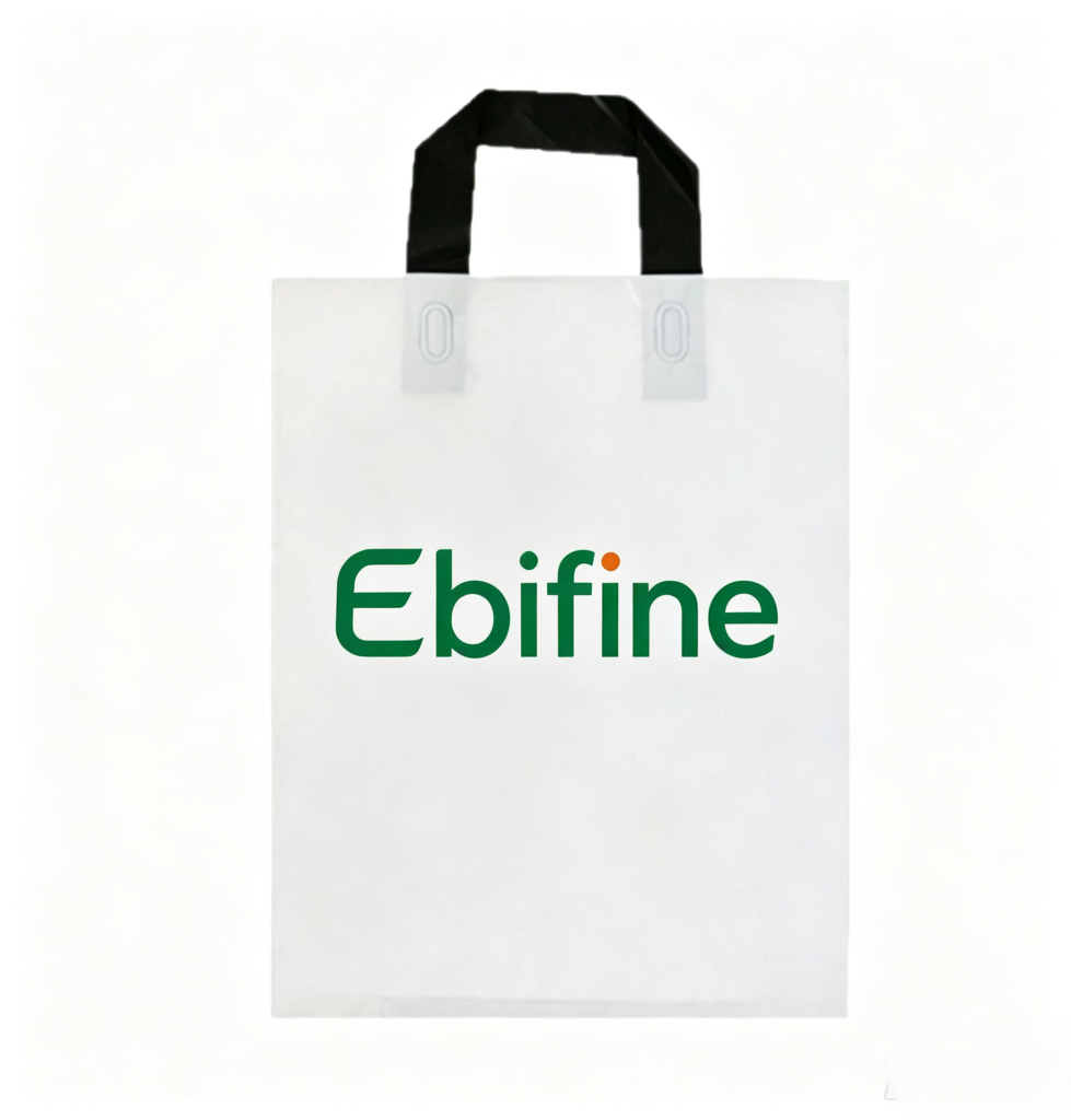 Custom Plastic Loop Handle Bag China Supplier