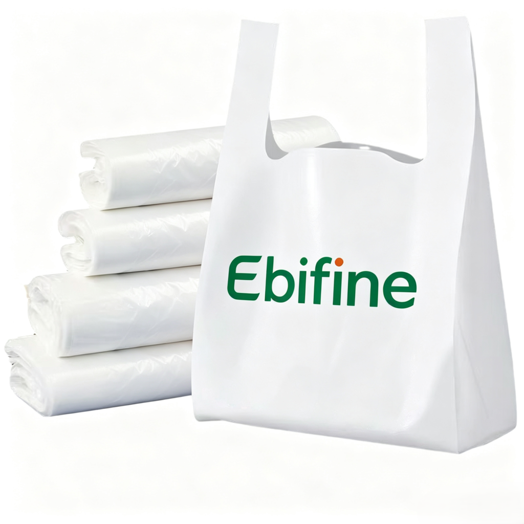 Ebifine Custom Plastic T-Shirt Bag and Flexible Retail Packaging Solutions