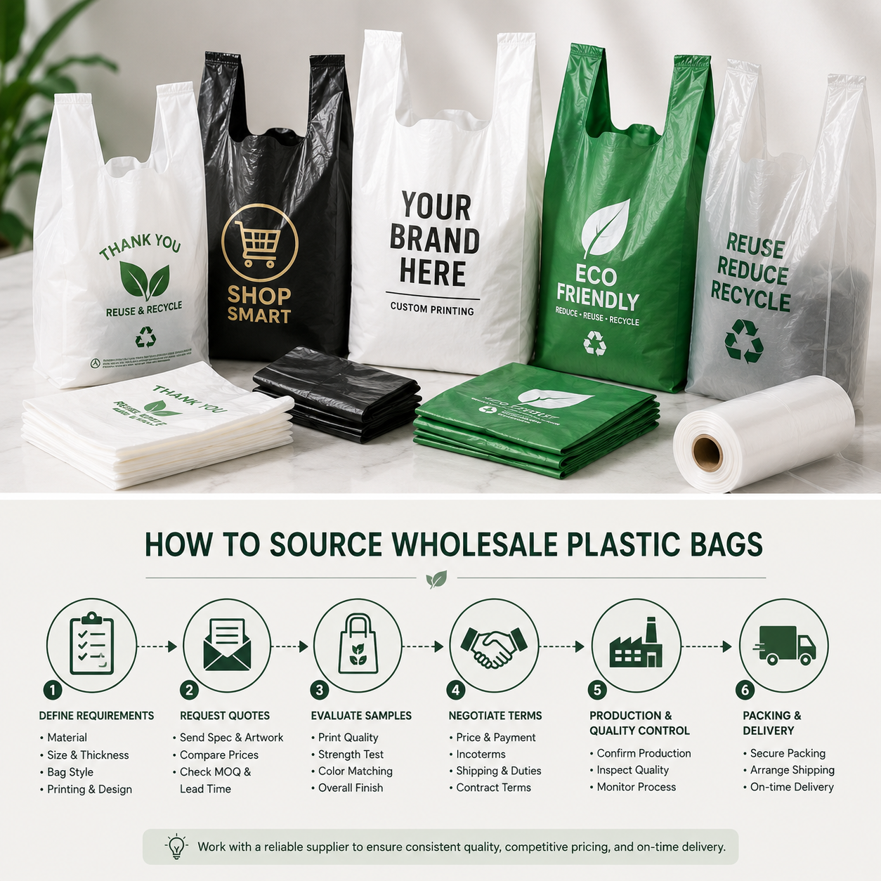 Plastic Carrier Bags Wholesale