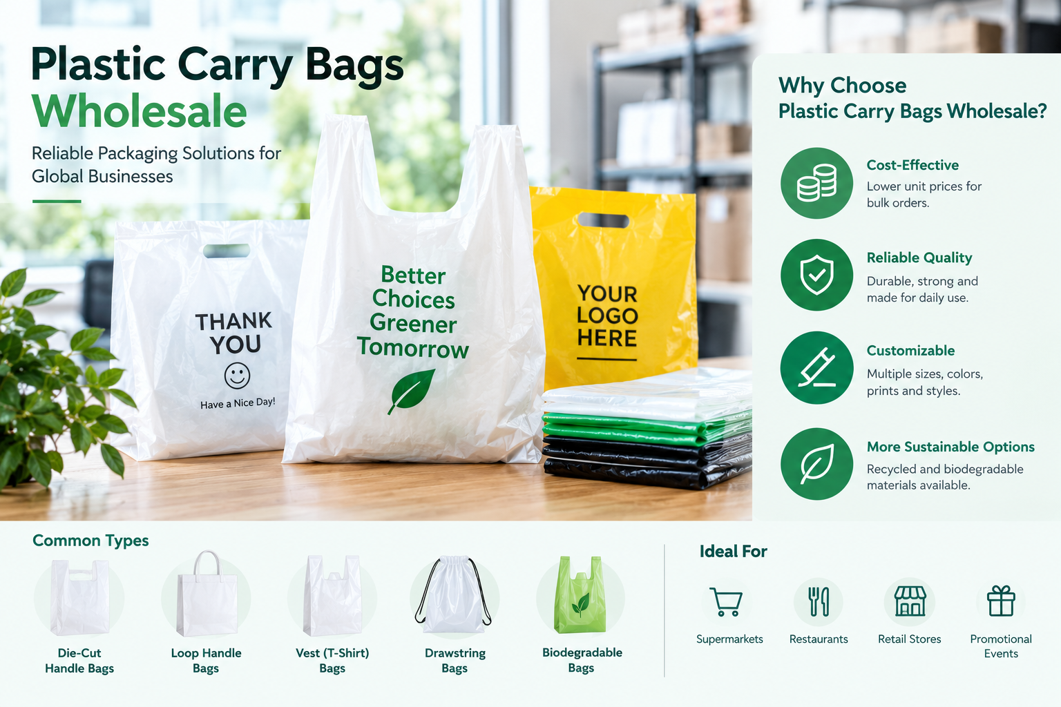 Plastic Carry Bags Wholesale