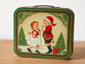 Vintage Victorian Christmas Tin