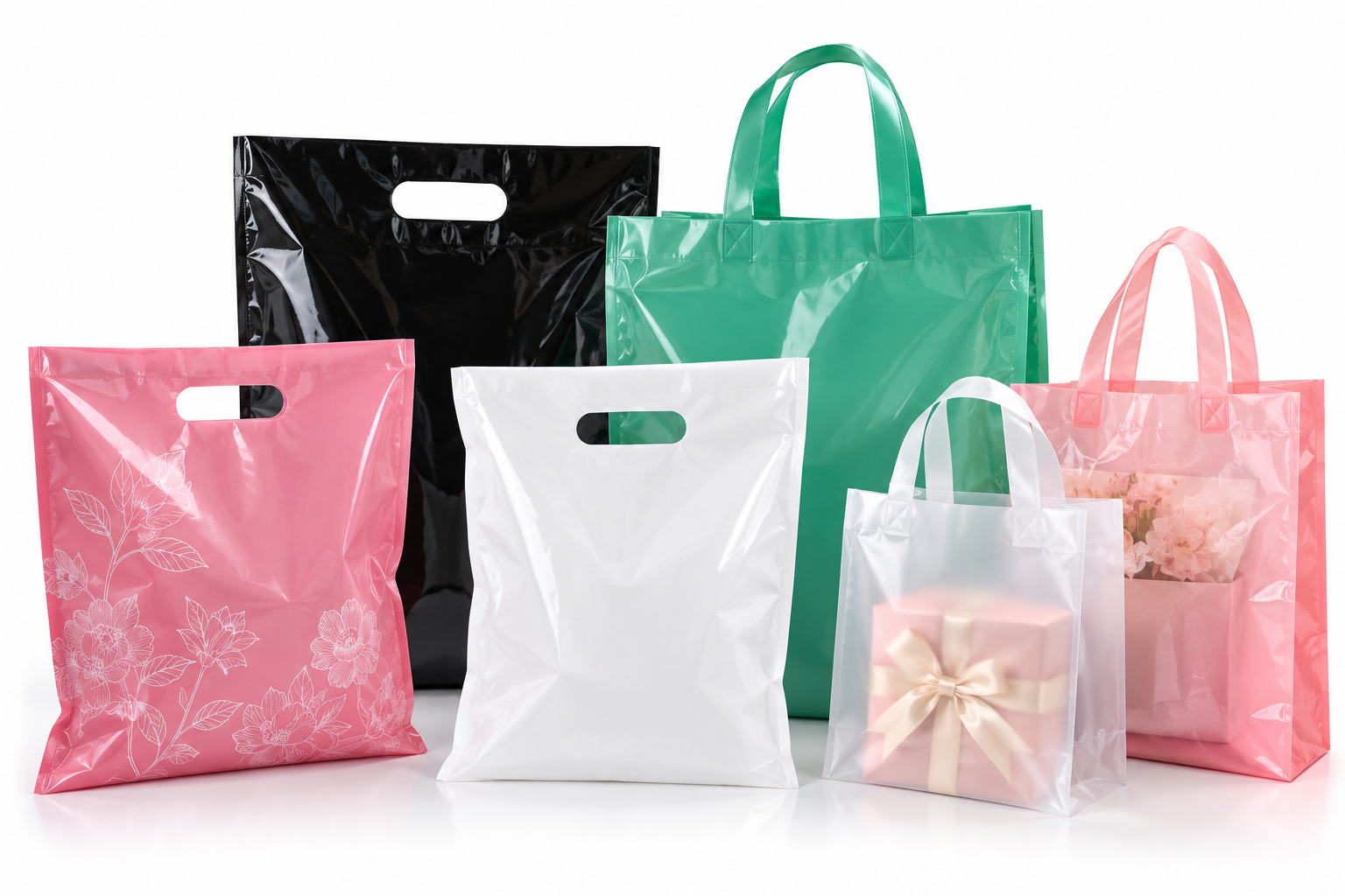 Plastic Gift Bags Wholesale with Logo