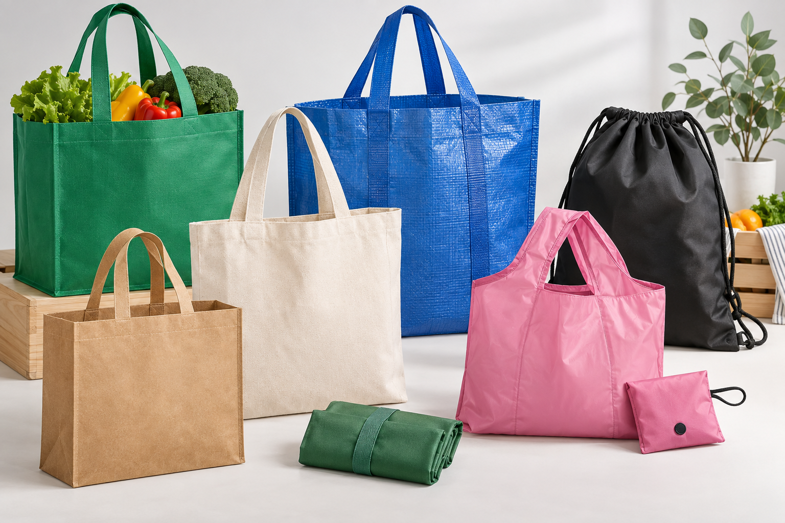 Reusable Grocery Tote Bags Wholesale